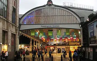 A view of Paddington Station exterior